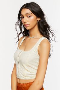 VANILLA Floral Hook-and-Eye Bustier Top, image 2