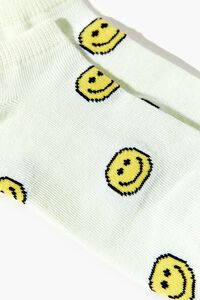 Happy Face Print Ankle Socks, image 3