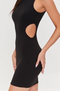 BLACK Cutout Mini Bodycon Dress, image 5