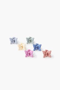 BLUE/MULTI Assorted Butterfly Clip Set - 6 pack, image 1