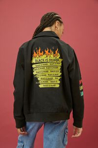 BLACK/MULTI Ron Bass Embroidered Jacket, image 4