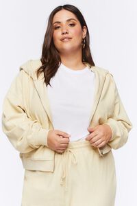 Plus Size French Terry Zip-Up Hoodie, image 5