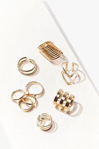 GOLD Assorted High-Polish Ring Set, image 1