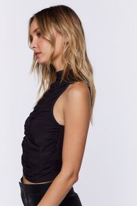 Ruched Sleeveless Crop Top, image 2
