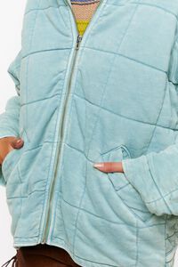 SEAFOAM Quilted Zip-Up Jacket, image 6