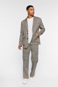 BROWN/MULTI Houndstooth Notched Blazer, image 4