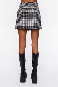BLACK/WHITE Houndstooth Mini Skirt, image 4