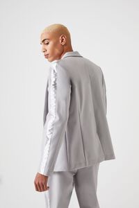 GREY/GREY Notched Button-Front Blazer, image 3