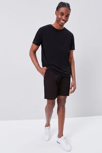 BLACK Relaxed Woven Shorts, image 5