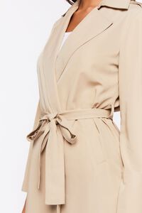 TAUPE Belted Trench Jacket, image 6