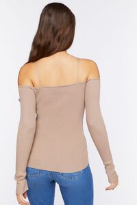GOAT Sweater-Knit Open-Shoulder Top, image 3