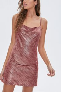 Metallic Cami Mini Dress, image 1