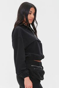 BLACK Fleece Half-Zip Pullover, image 2