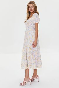PINK/MULTI Floral Print Midi Dress, image 2
