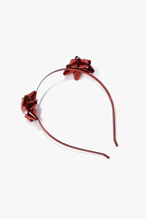 RED Christmas Bow Headband, image 1