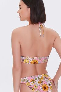 PINK/MULTI Floral Print Bikini Top, image 3