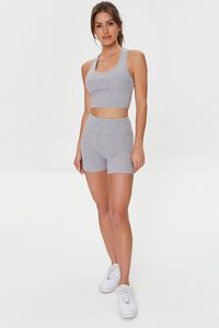 GREY Active Cropped Tank Top, image 4