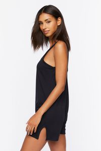 BLACK French Terry Lounge Romper, image 2