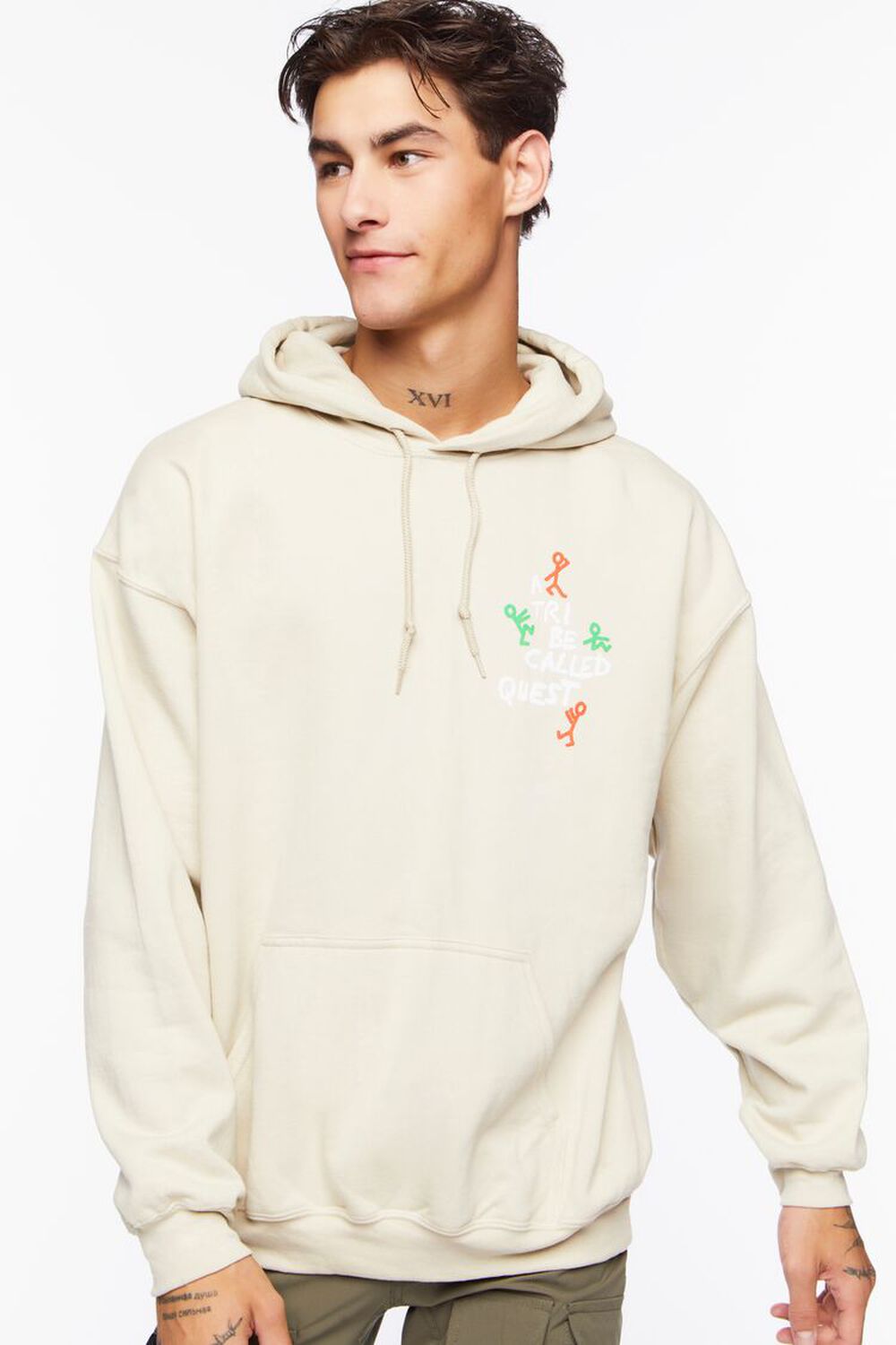 SAND/MULTI A Tribe Called Quest Graphic Hoodie, image 1