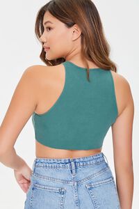 GREEN St Barth Cropped Tank Top, image 3