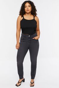 WASHED BLACK Plus Size Uplyfter Skinny Jeans, image 1