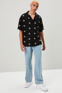 BLACK/MULTI Embroidered Ornate Buttoned Shirt, image 4