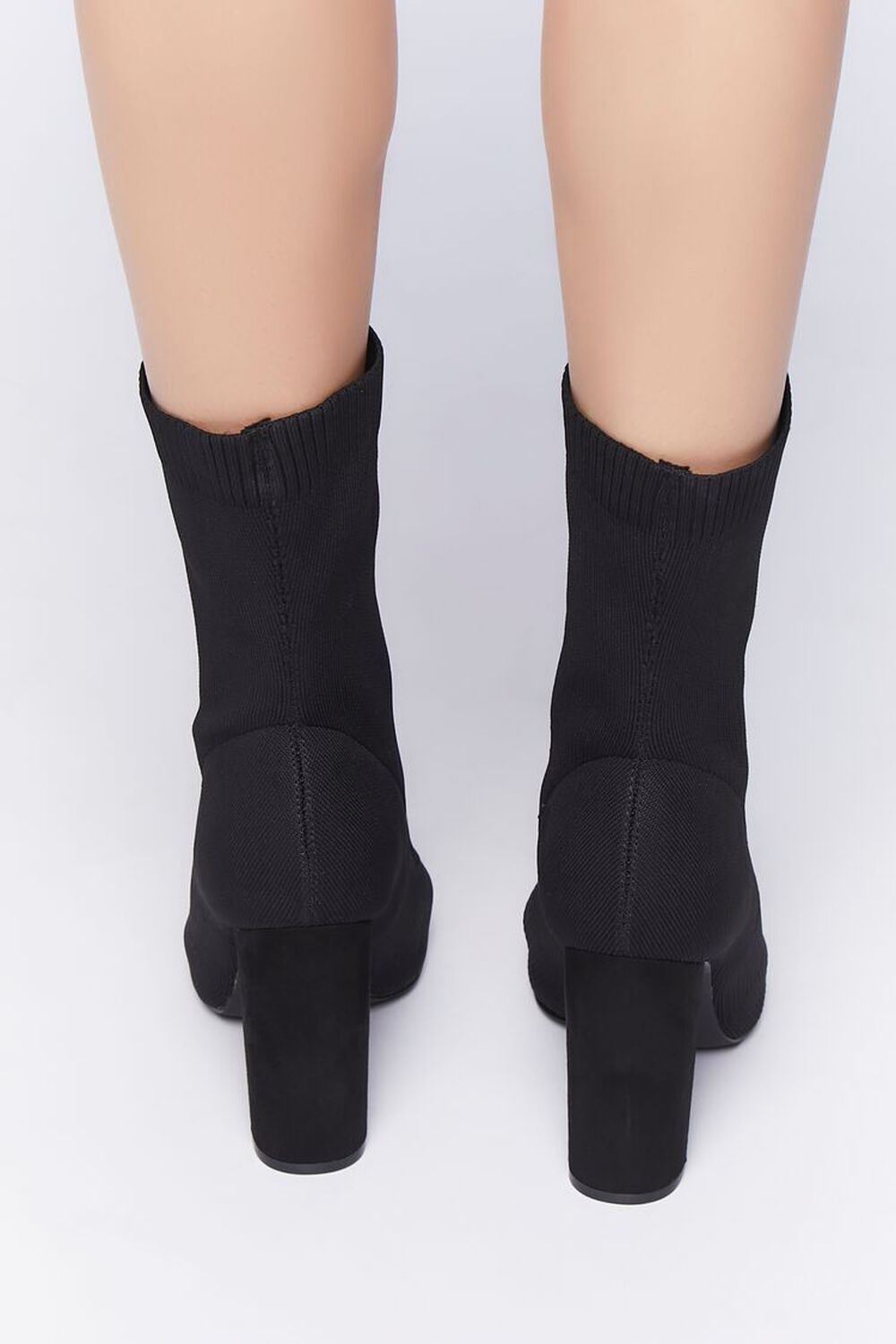 BLACK Open-Toe Sock Booties, image 3