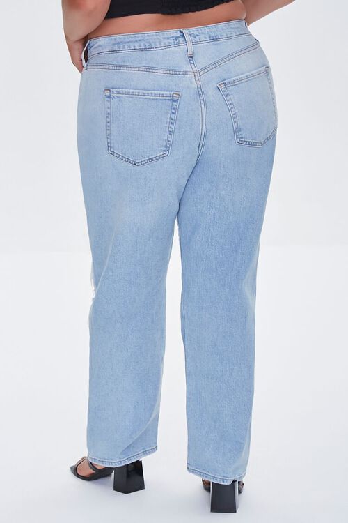 LIGHT DENIM Plus Size High-Rise Relaxed Jeans, image 4