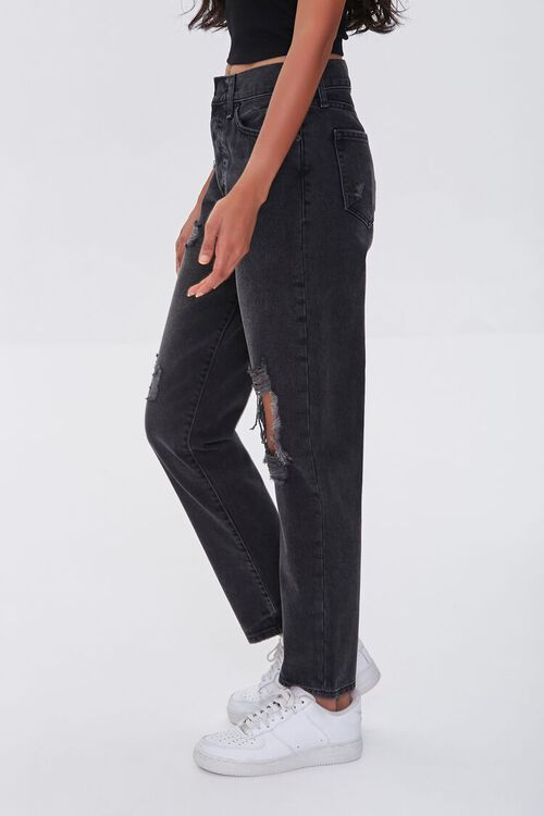 WASHED BLACK Premium Classic Mom Jeans, image 3