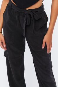 JET BLACK Belted Twill Cargo Pants, image 5