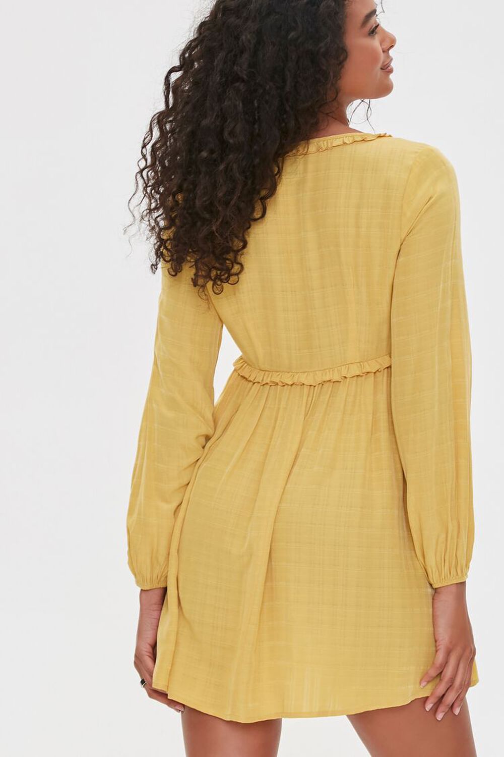 MUSTARD Buttoned Fit & Flare Dress, image 3