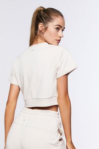 CLOUD Active French Terry Crop Top, image 3