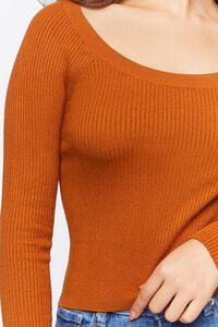 Ribbed Scoop-Neck Sweater, image 5
