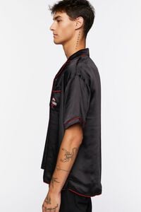 BLACK/RED Youth of Today Graphic Satin Shirt, image 2