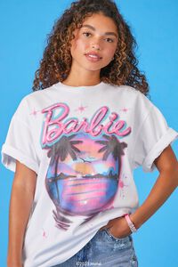 WHITE/MULTI Airbrushed Barbie Graphic Tee, image 6