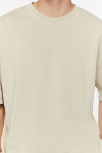 TAUPE French Terry Crew Tee, image 5