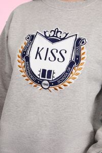 HEATHER GREY/MULTI XO Kitty Hello Kitty Embroidered KISS Pullover, image 6