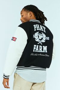 BLACK/MULTI Phat Farm Varsity Jacket, image 4