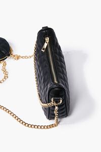 BLACK Quilted Chain-Strap Bag, image 4
