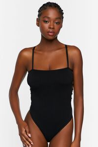 BLACK Seamless Lingerie Bodysuit, image 5