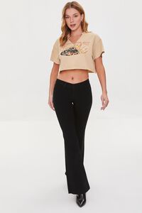 TAUPE/MULTI Hotter Than Hot Cropped Tee, image 4