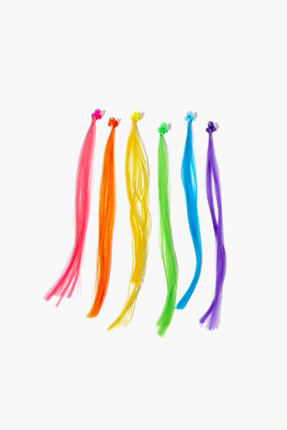Girls Rainbow Hair Extension Clip Set (Kids)