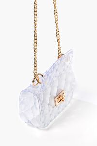 CLEAR Quilted Vinyl Chain Crossbody Bag, image 5