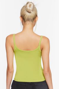 HERBAL GREEN Basic Organically Grown Cotton Thick-Strap Cami, image 3
