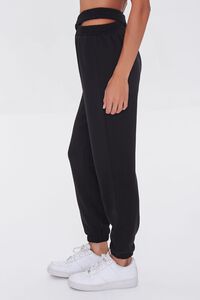 BLACK Crisscross French Terry Joggers, image 3