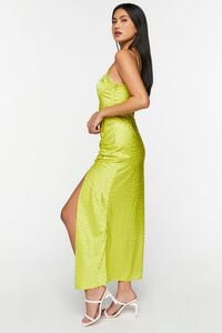 GREEN APPLE Jacquard Maxi Cami Slip Dress, image 2