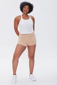 NUDE Plus Size Basic Organically Grown Cotton Hot Shorts, image 5