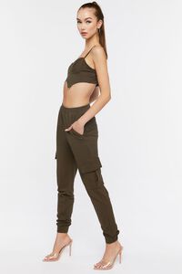 OLIVE Bustier Cami & Cargo Joggers Set, image 2