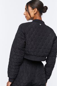 BLACK Active Quilted Bomber Jacket, image 3