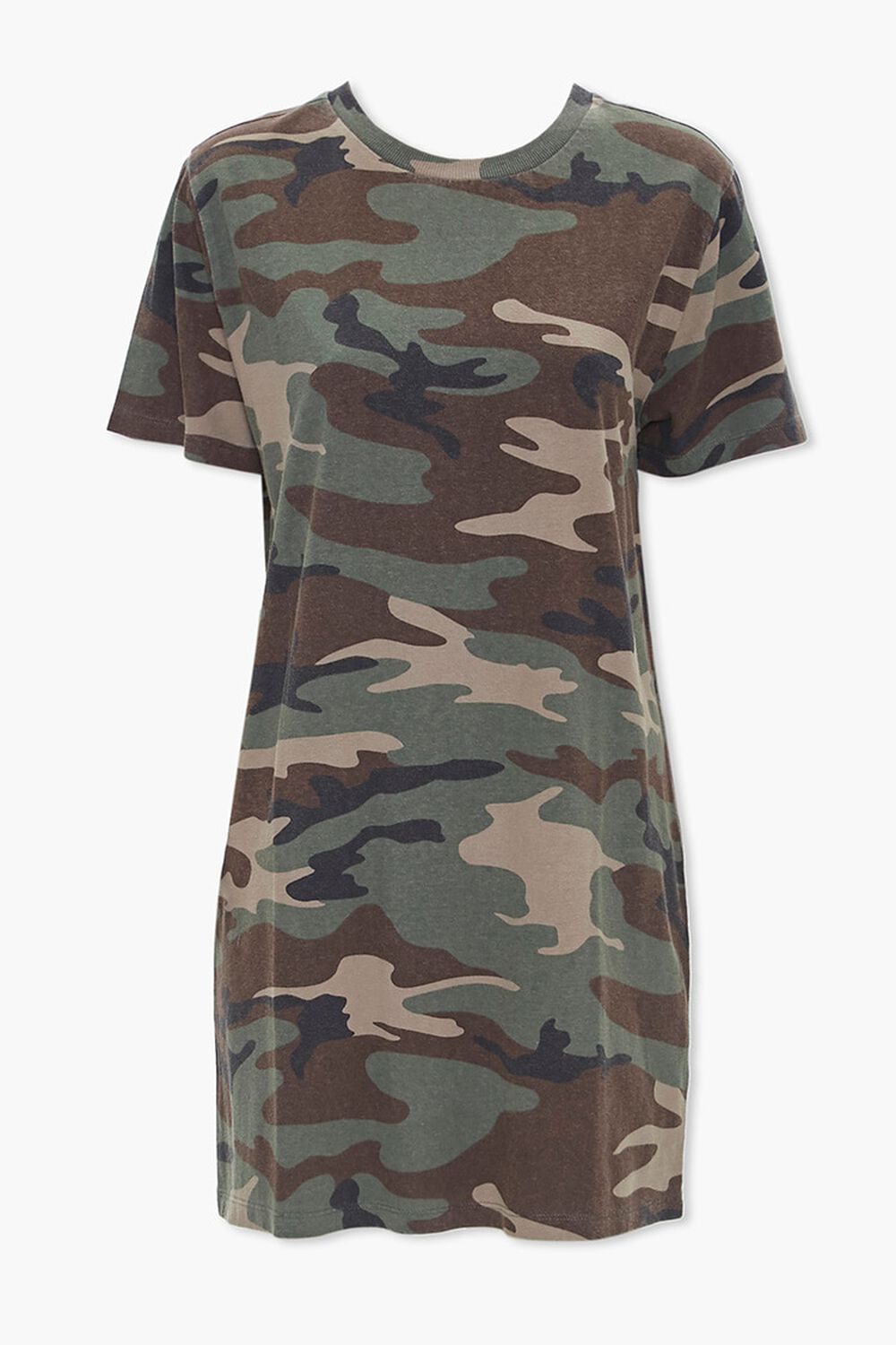 Camo Print T-Shirt Dress, image 1